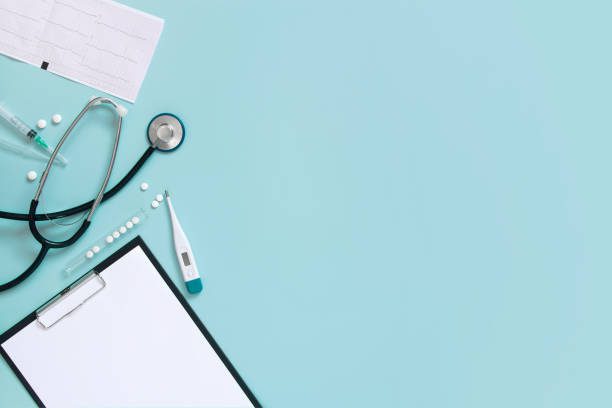 Blue medical background